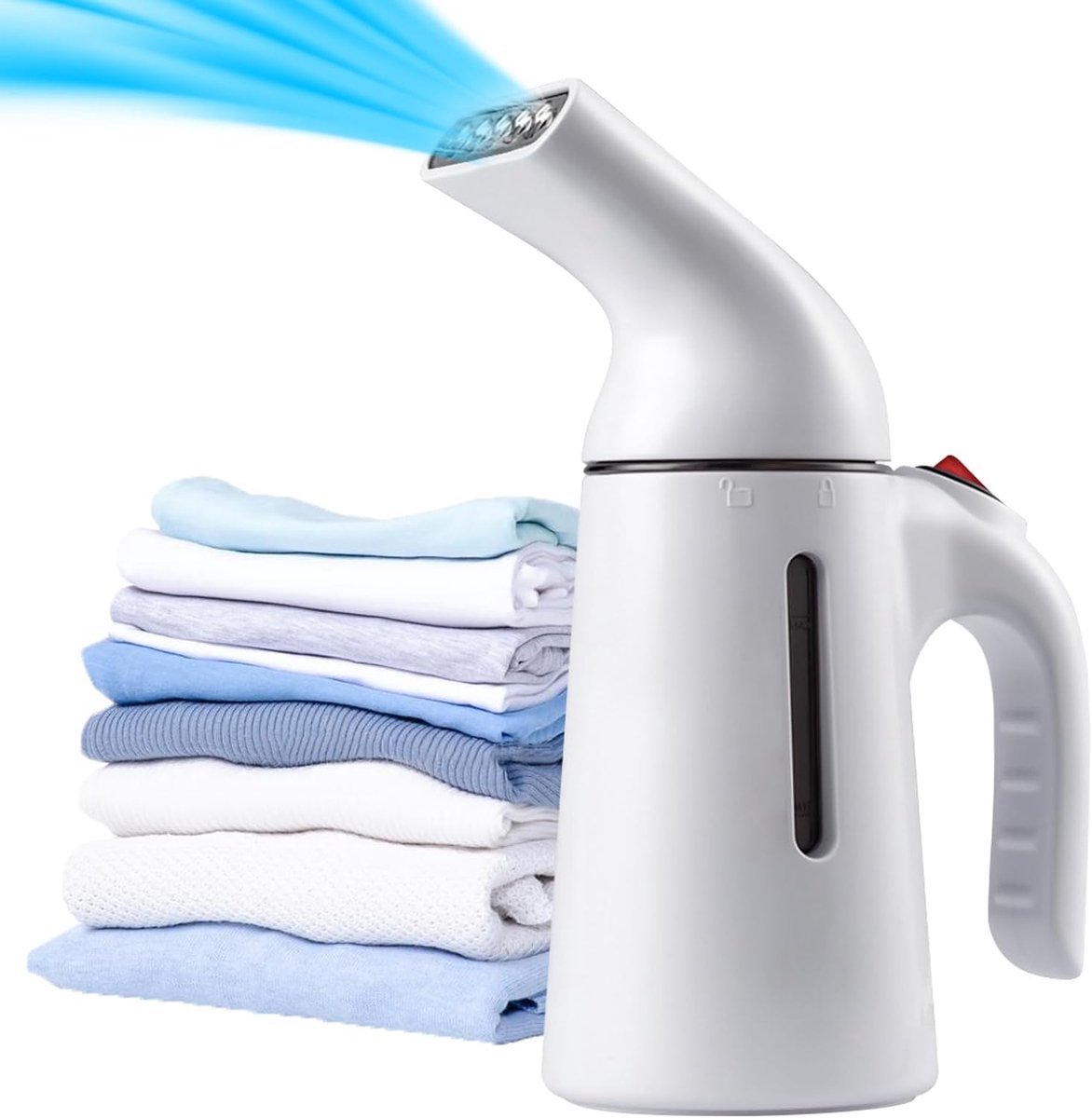 SnelShoppen - Snel Verwarmende Stoomstrijkijzer voor Kleding met Automatische Uitschakeling, Draagbare Stoomborstel voor Thuis en Reizen, 120ml Waterr