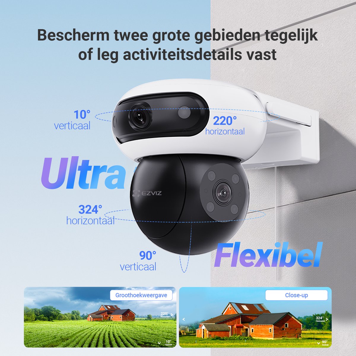 EZVIZ C90 Beveiligingscamera Outdoor 360° met Nachtzicht - afbeelding 3