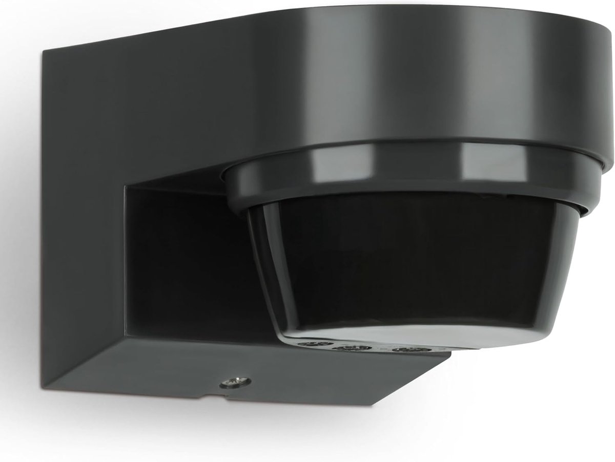 SnelShoppen - Motion Detector Buiten IP65, Wandmontage, Programmeerbare Bewegingssensor 240°, Bereik 8-14m, Geschikt voor LED, 3-Draad Aansluiting