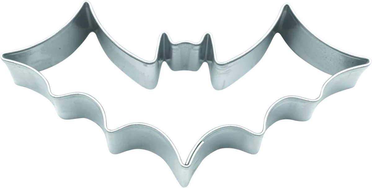 SnelShoppen - Cookie cutters bat 6.8 cm - RVS koekjesuitsteekvormen, vaatwasserbestendig, Halloween, kinderen, keukenaccessoires