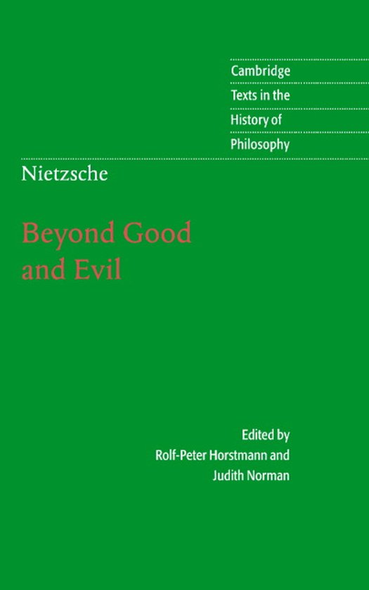Boek 'Beyond Good and Evil' van Nietzsche, Cambridge Texts in the History of Philosophy.