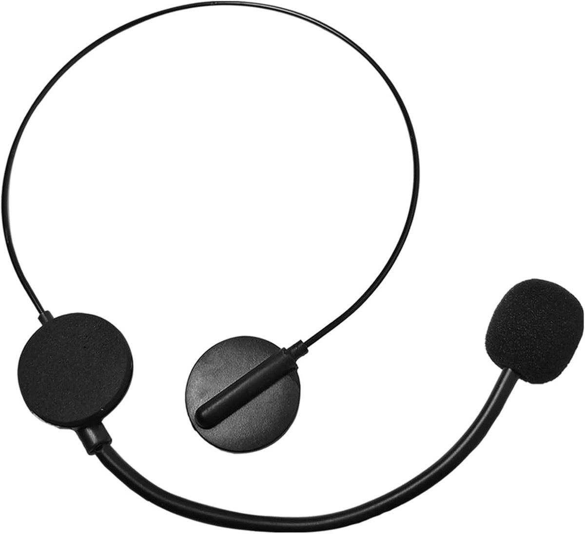 SnelShoppen - Black Headset Microphone Toy, Fake Microfoon Speelgoed voor Dansfeesten, Rollenspel, Lichtgewicht, Zwart, Voor Kinderen en Volwassenen
