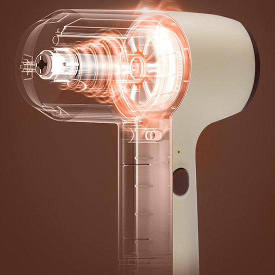 KZQ 5-snelheden elektrische handmixer met dubbele gardes - Snoerloos keukenapparaat voor bakken en koken - Compact en krachtig voor thuisgebruik - Geel van kzq — afbeelding 3