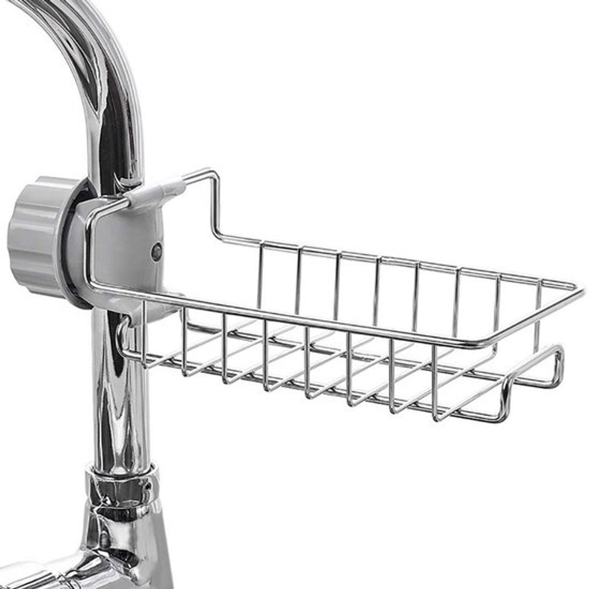 Afwasrek Multifunctioneel - Keuken Organizer - Hangend - Roestvrij Staal - Afdruiprek - Ruimtebesparend - Eenvoudig te Installeren - Kraanhouder