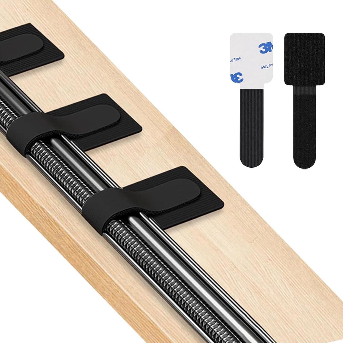 50 Stuks Zelfklevende Kabelhouders voor Kabelbeheer op Bureau en Onder Bureau, Verstelbare Nylon Kabelorganizers voor Thuis en Kantoor, Ideaal voor Organisatie en Netheid