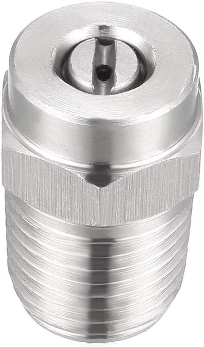 SnelShoppen - High Pressure Washer Nozzle 1/4NPT 25 Degree 1.2mm Gaatjes Diameter RVS 304 Spuitmond Universele Verlenging Tuin en Auto Reiniging