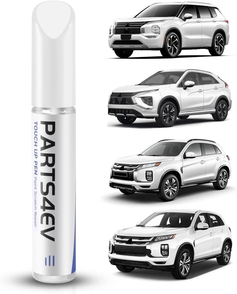 SnelShoppen - Frost White autolakstift voor Mitsubishi - Krasreparatie, Steenslag Herstel, Exacte Kleurafstemming, Hoogwaardige Lak, Auto Onderhoud, 1