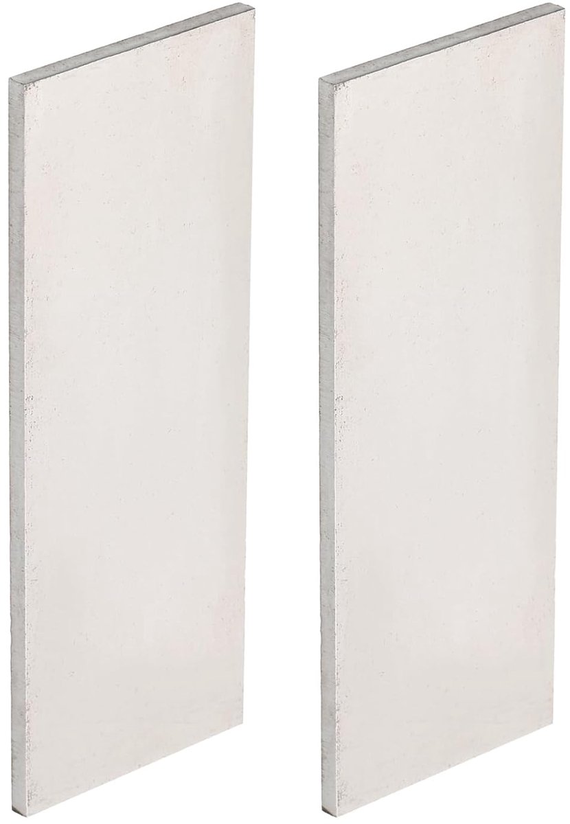 SnelShoppen - 2x 15N20 Stalen Platen voor Mes Maken, 10.2x3.8x0.3 cm, Professionele & Amateur DIY Mes Blank, Hoogwaardige Staal voor Creatieve Project