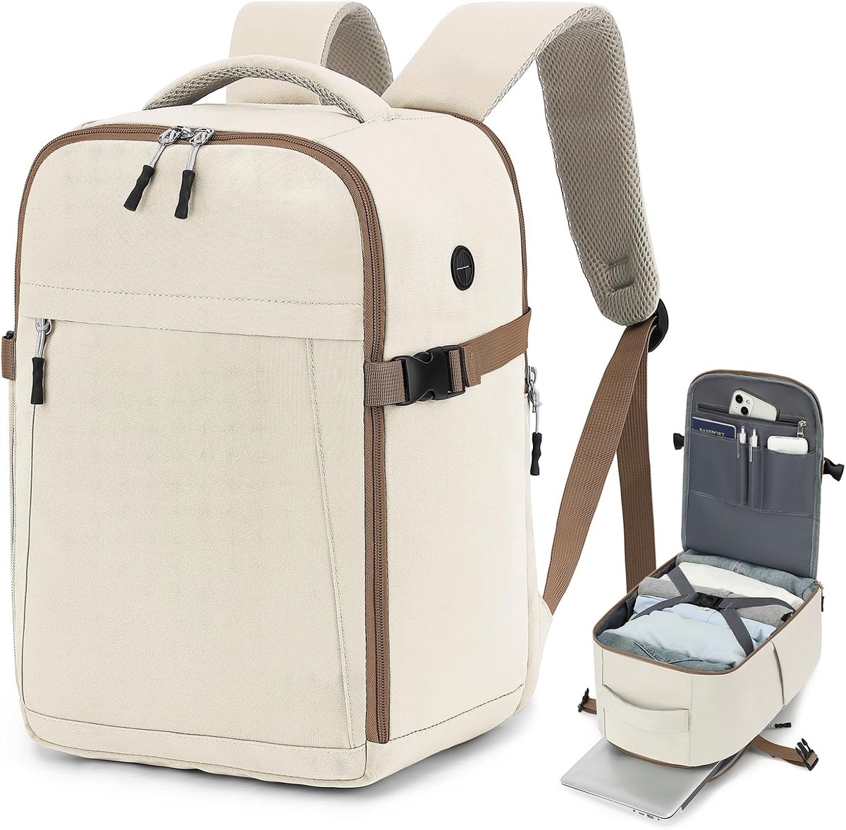 Reistas 40x20x25 cm - Handbagage Rugzak - Vliegtuigtas - Reisrugzak - Antidiefstalvak - 20 liter