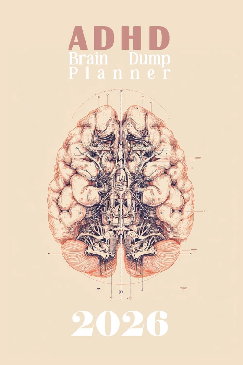 SnelShoppen - 2026 ADHD Brain Dump Planner | Organiseer je gedachten, Verminder Overwhelm, Beheer Angst, Levensplanner, Motivatieboek, A5 formaat, Fle