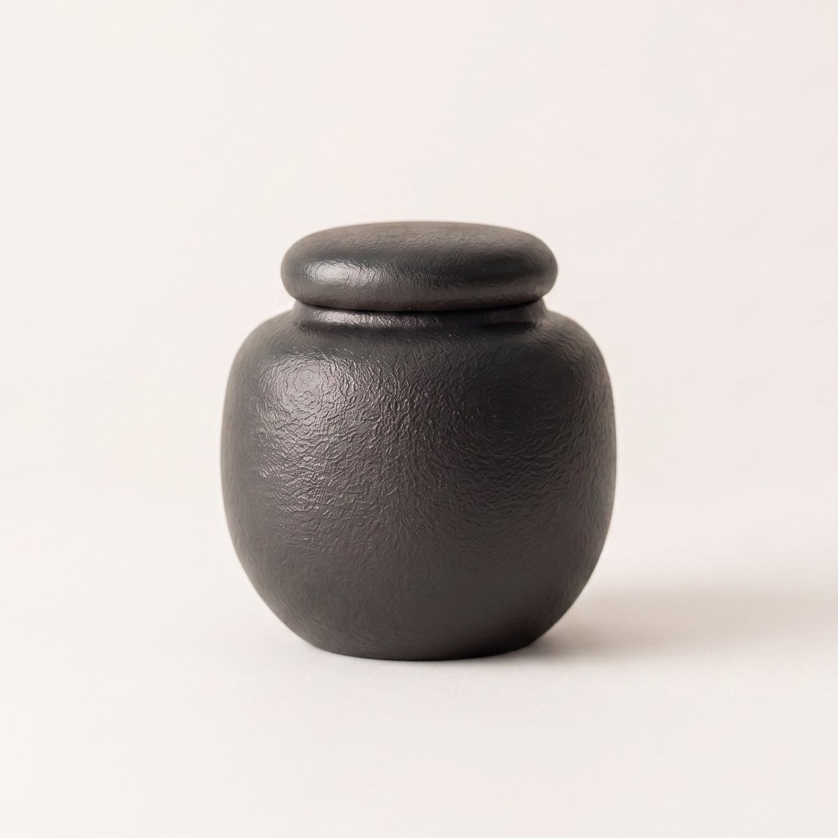 Artic Silente Mini Urn - Keramiek - Zwart - 150ML - Crematie As - Urne