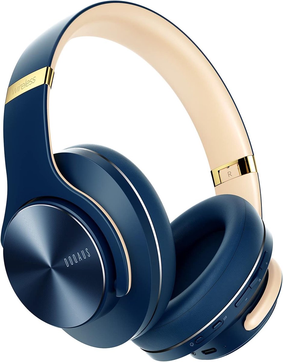 Thijox - Draadloze Bluetooth Hoofdtelefoon met HiFi Stereo Geluid, 90 Uur Speeltijd, 3 EQ-modi, Geïntegreerde Microfoon, Comfortabele Oorkussens voor