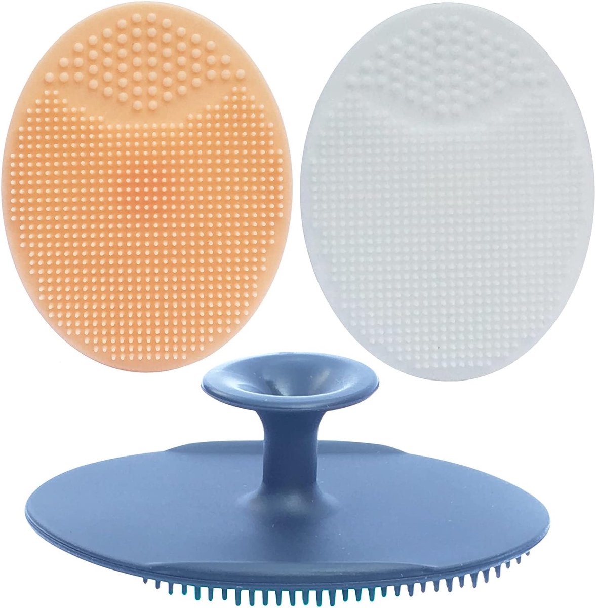 SnelShoppen - Silicone Baby Badborstel, Baby Hoofdmassageborstel, Baby Shampoo Borstel, Ultra Zachte Silicone Gezichtsreinigingsborstel voor Volwassen