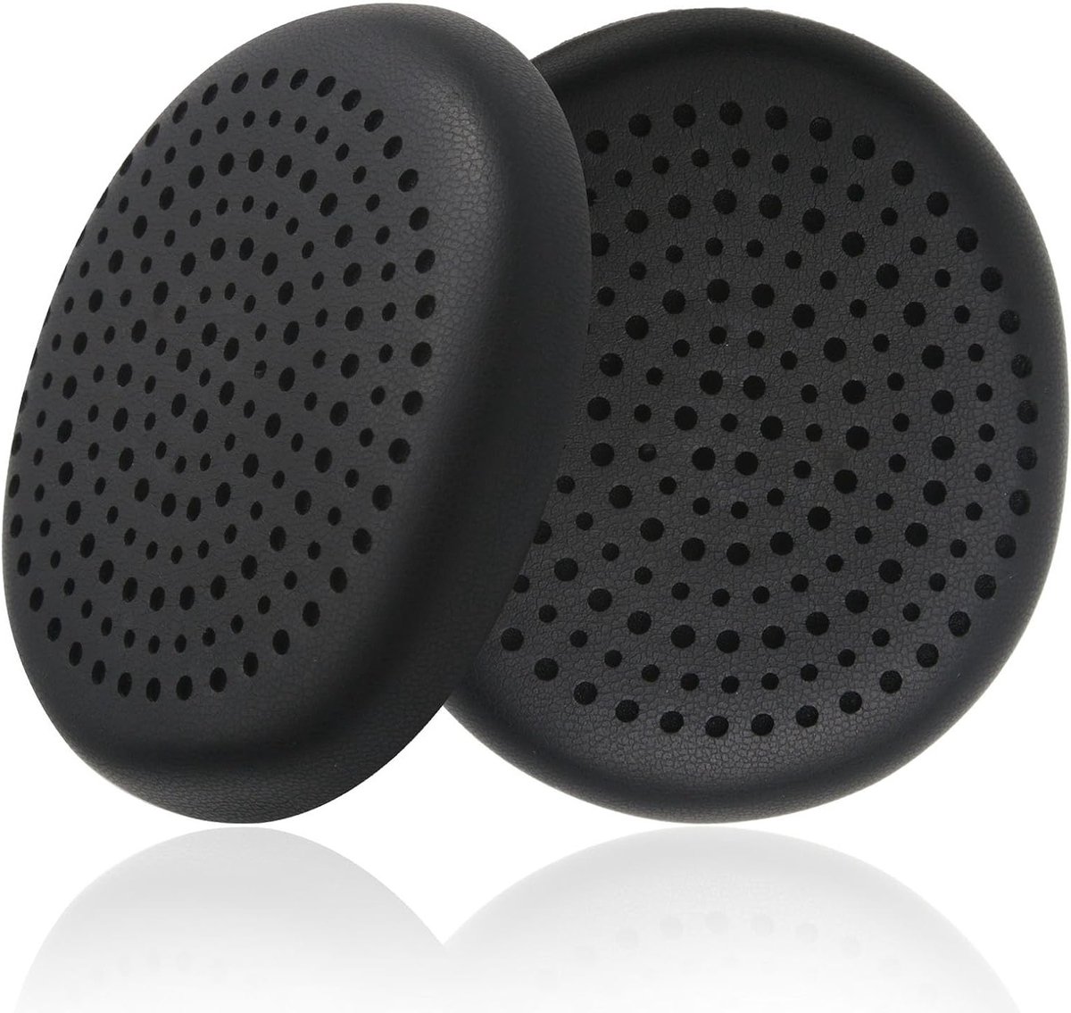 2 Stuks Vervangende Schuimkussens voor Hoofdtelefoon, Zwarte Earpads van Kunstleer voor Comfort en Geluidsisolatie