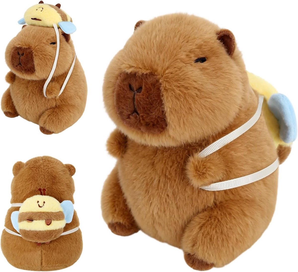 2-in-1 Pluche Capybara Knuffeldier en Kussen 27 cm - Schattig Cadeau voor Kinderen en Dierenliefhebbers