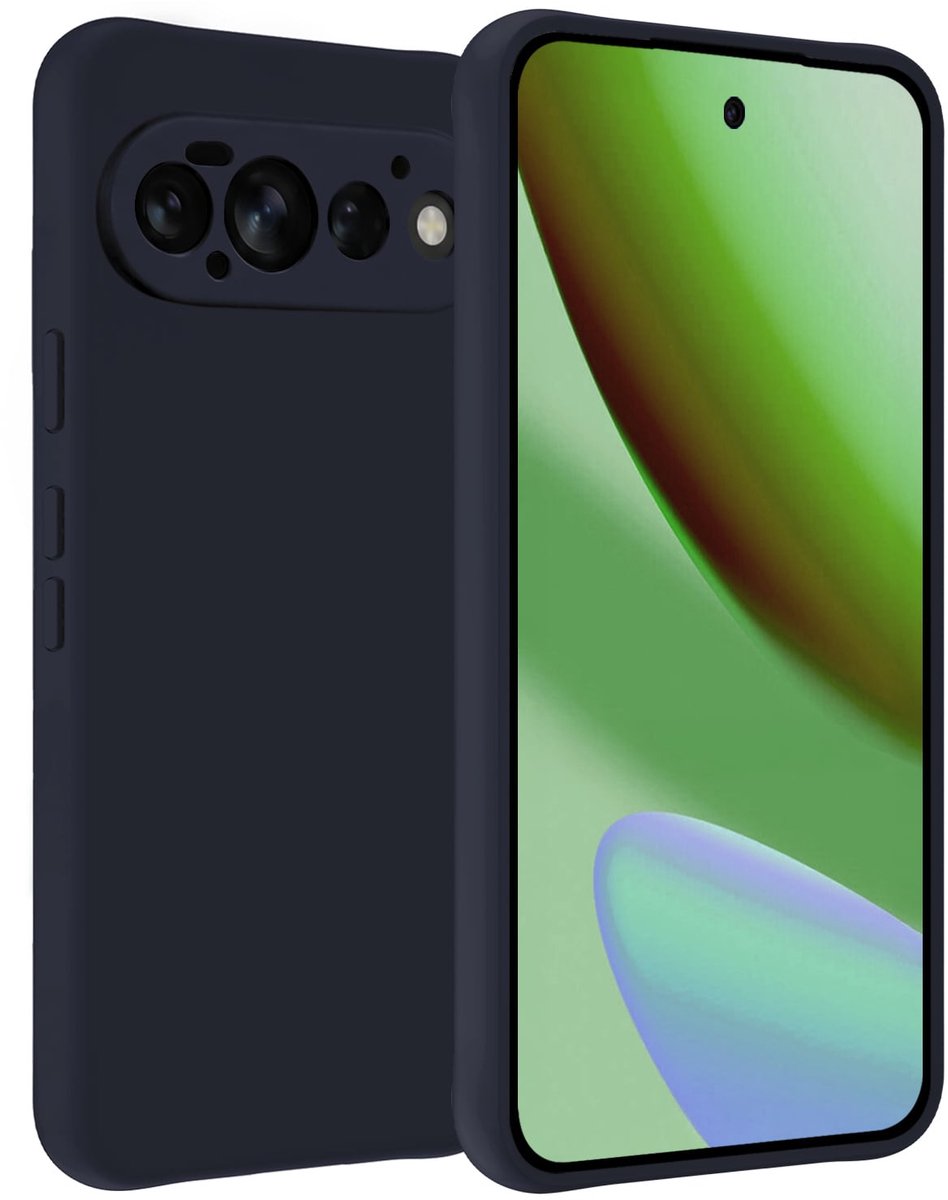 Hoesje Geschikt voor Google Pixel 11 Pro - Sterk & Shockproof - Hoes Cover - Siliconen Case - Donkerblauw