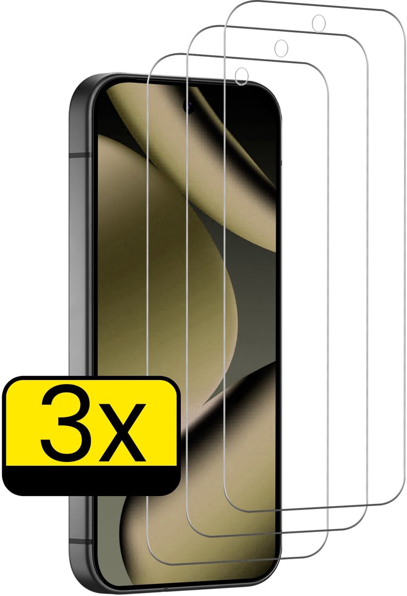 Screenprotector - Geschikt voor Google Pixel 11 Pro - 3 Stuks - Extra Sterk - Beschermglas - Gehard Glas - Tempered Glass - Screen Protector
