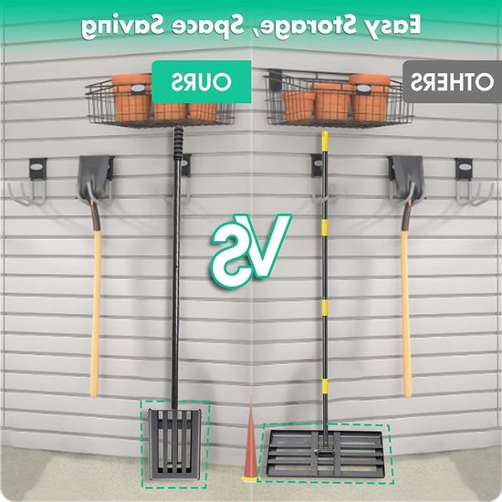 Grond egalisatiehark 76 x 25 cm met handvat, ideaal voor gazon, tuin en golfbaan egaliseren — afbeelding 3