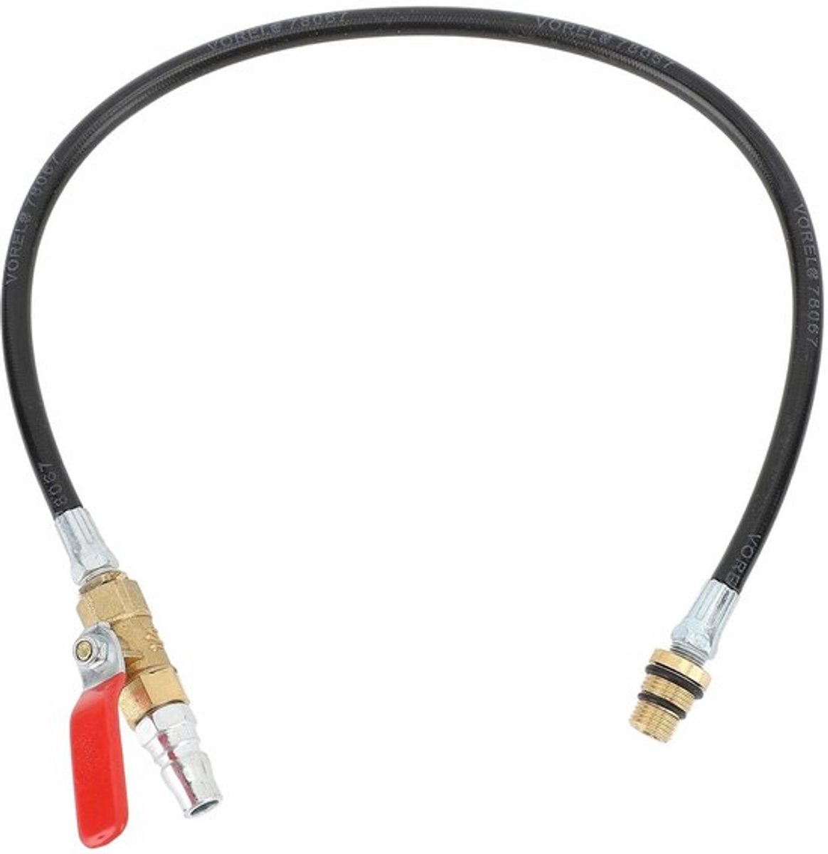 Motorluchtventielhouder met M12/M14 Draad - Cilinderlekkagetesthulpgereedschap - Geschikt voor Benzinemotoren - Luchtinlaat 1/4 inch - Werkdruk 30psi/P110psi - Inclusief 1 x Motorluchtklephouder - Cilinderlekkagetester