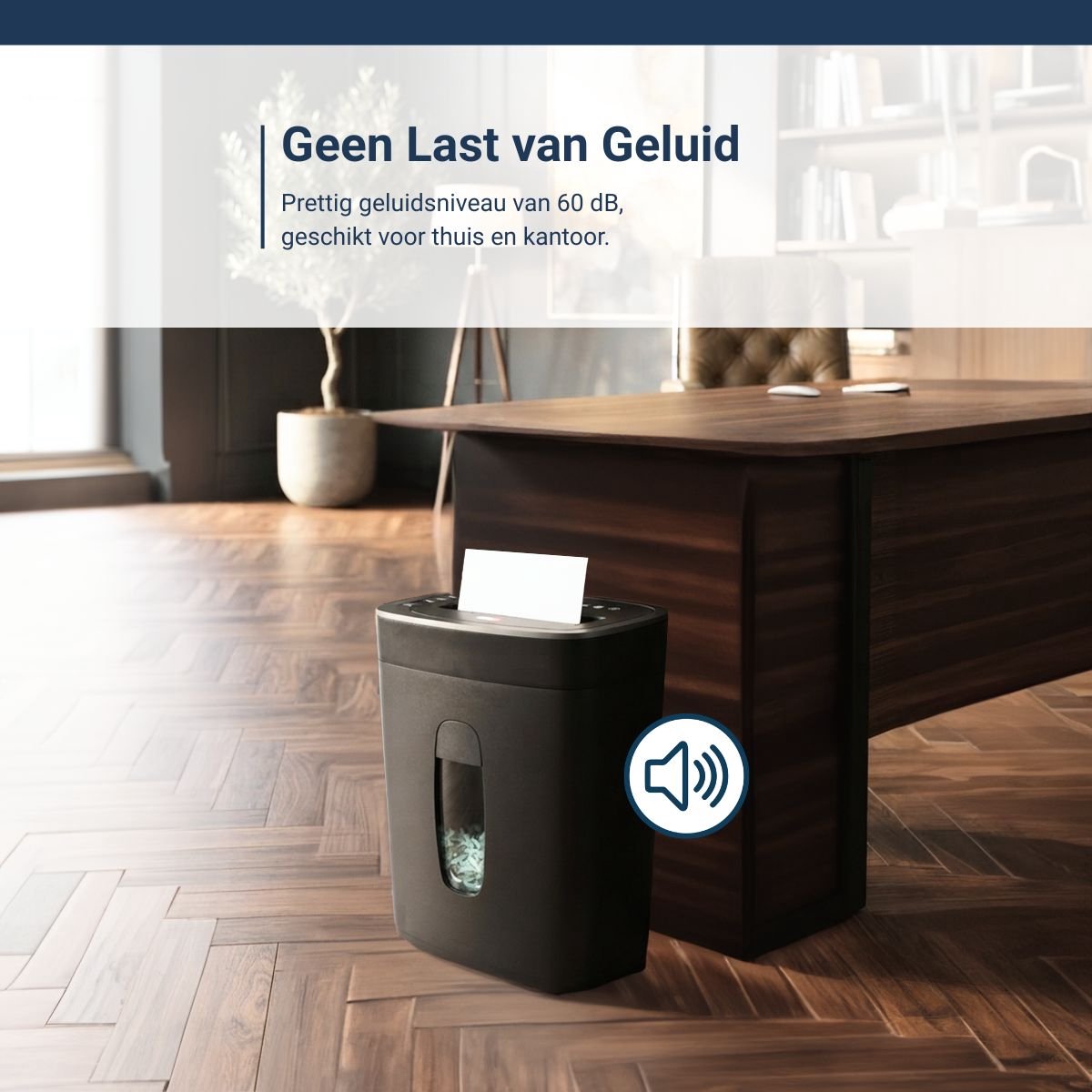 DESQ Papierversnipperaar - 12 vel - Slechts 60dB thumbnail 6