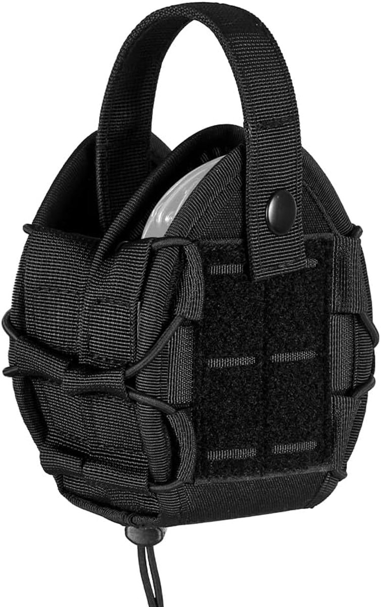 SnelShoppen - Handcuffs Pouch Molle Cuff Holster Case met Verstelbare Haak & Lussysteem voor Standaard/Hinge/Chain Handcuffs voor Duty Belt en Vest
