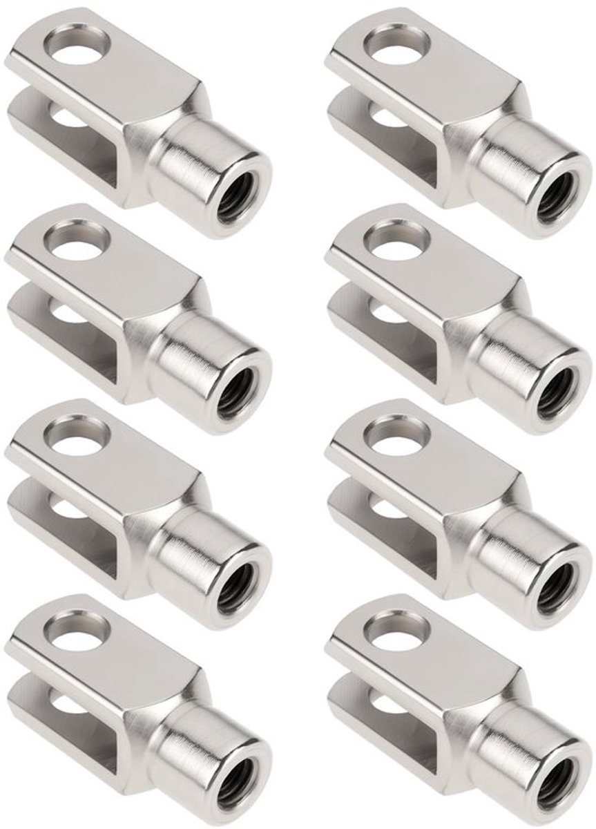 Set van 8 M8x1.25 Clevis Vorken voor Hydraulische Systemen