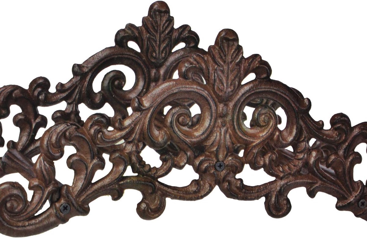 SnelShoppen - Tuinslanghouder Gietijzer Antiek Design - Wandmontage Tuinslanghouder 35.5 x 14 x 15.5 cm - Sterk en Duurzaam voor Tuin en Buiten