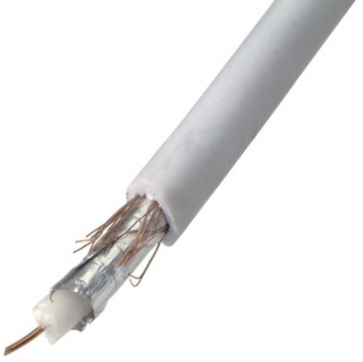 Profile coaxkabel grijs - lengte 20 m
