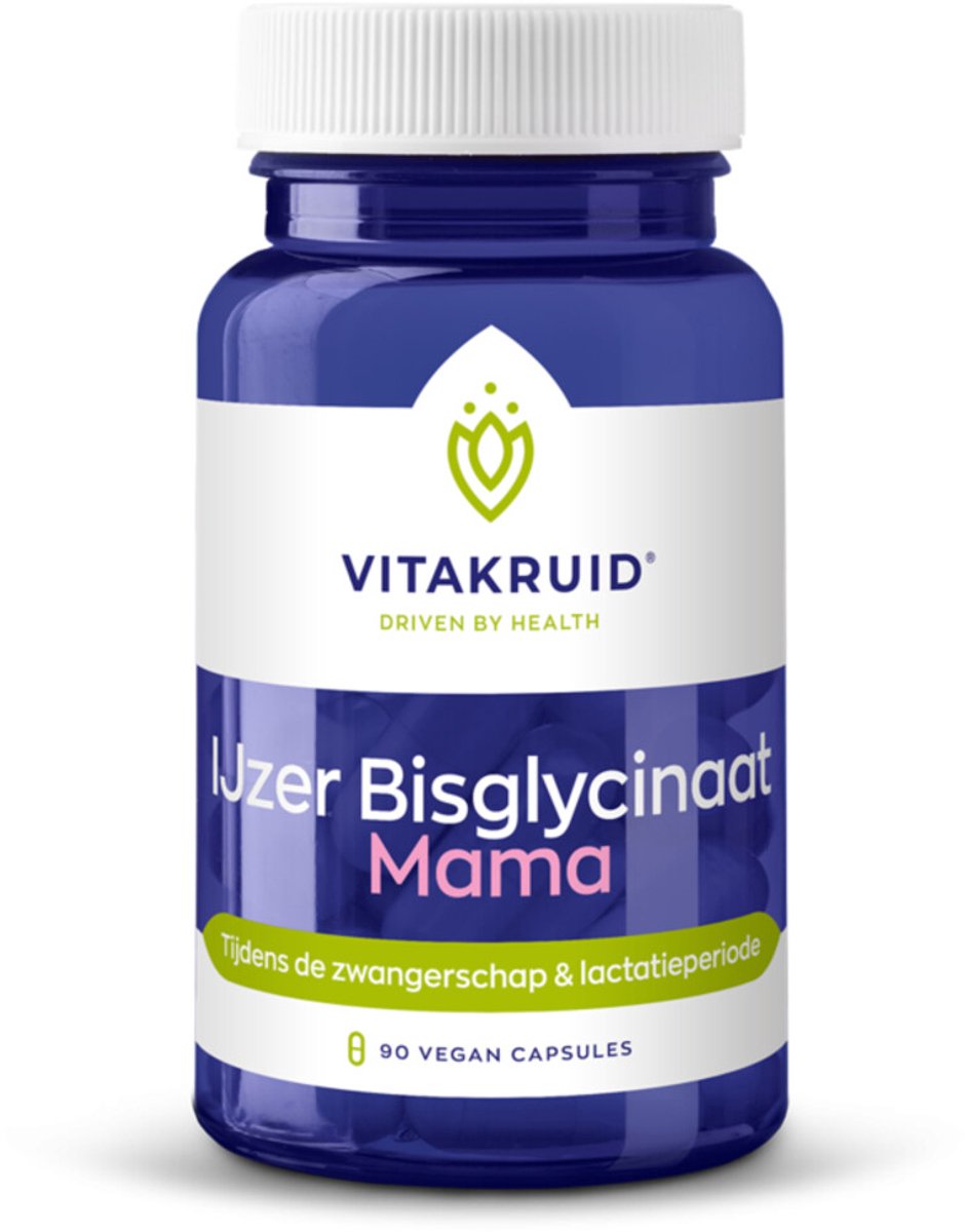 Vitakruid - IJzer Bisglycinaat Mama - 2 x 90 vegacapsules - Voordeelverpakking