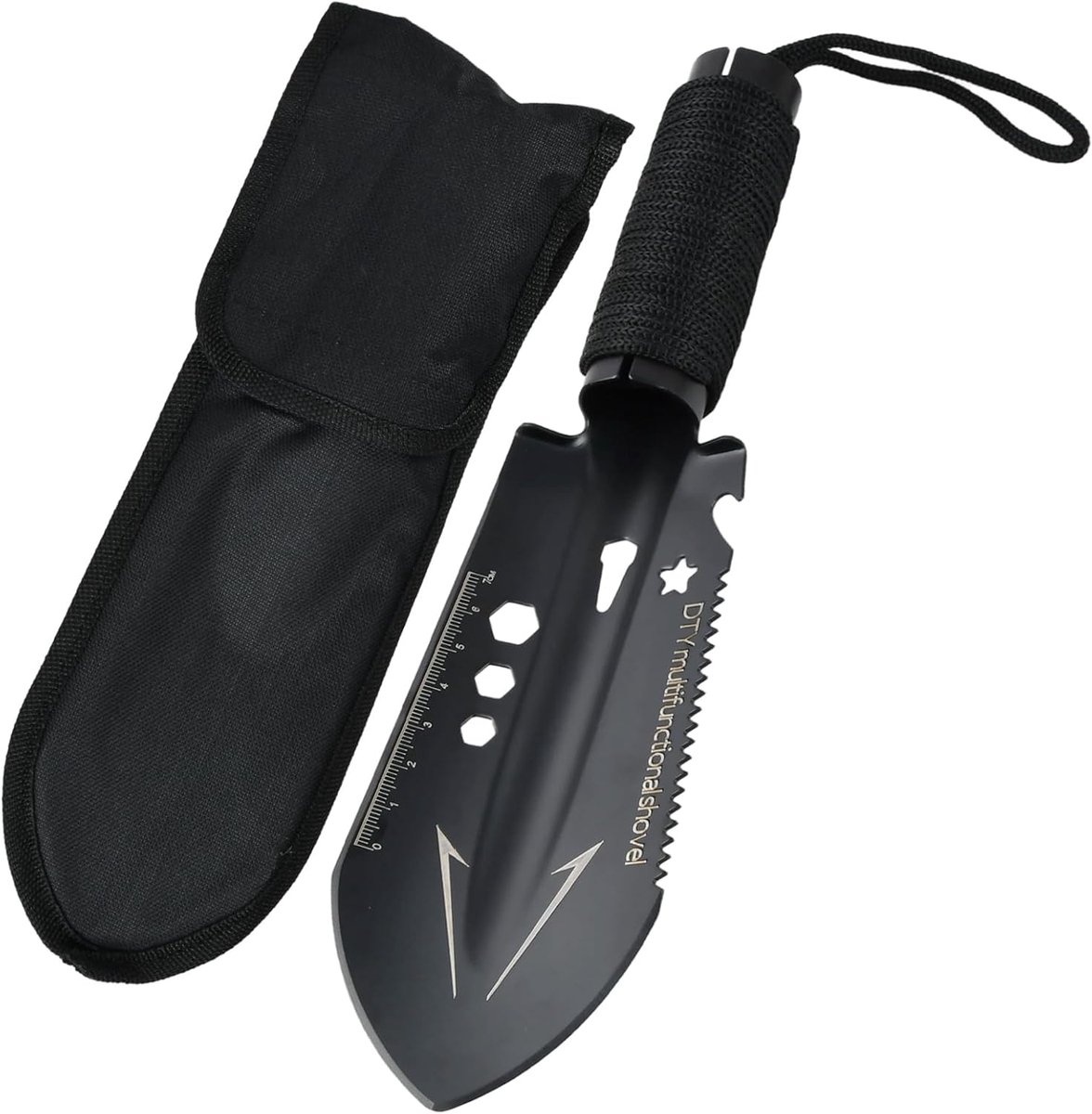 SnelShoppen - 9-in-1 Mini Tuinschep – Ultralichte Draagbare Camping Schep met Draagtas – Ideaal voor Tuinieren, Wandelen, Strand en Overleving