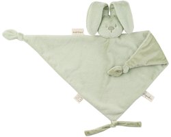 Nattou Lapidou Baby Knuffeldoekje - 65 x 40 cm - Doudou Konijn - Baby Cadeau - Lindengroen