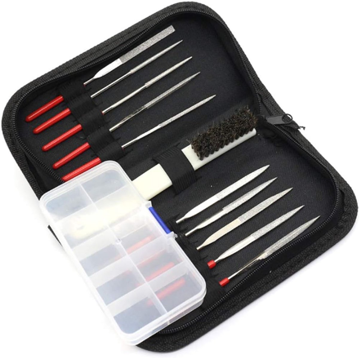 Naaldvijlenset - Metaalvijlen - Metaalbewerking - Ergonomische handgrepen - 10 stuks - Multicolor