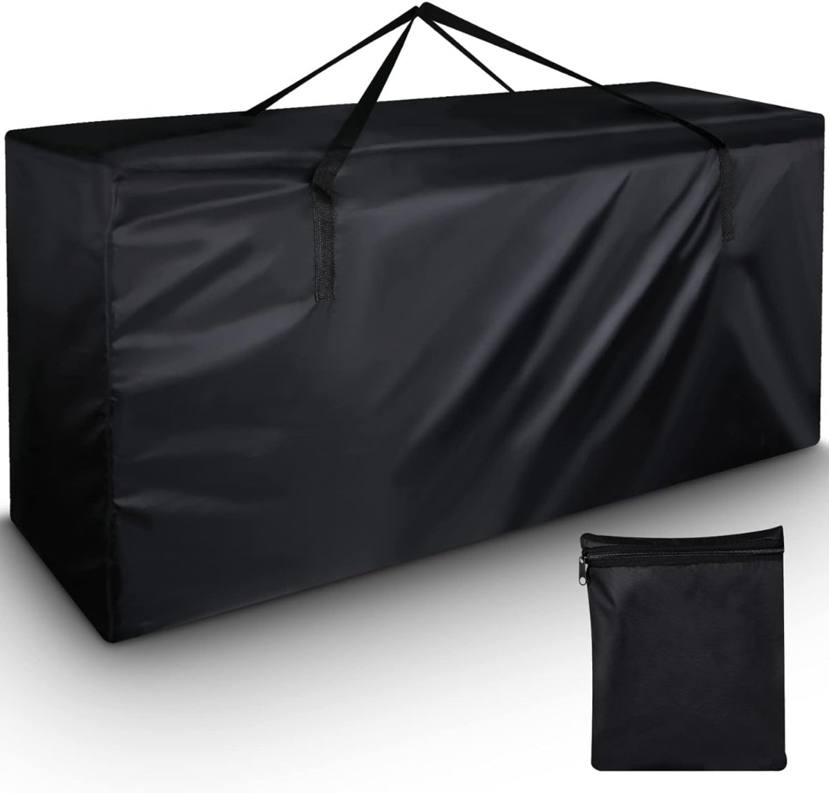 SNJY® Opbergbox Tuinkussenbox - Opbergbox Tuin - Opbergkist Buiten - Kussen Opbergtas - 122L x 40B x 55H cm - Zwart