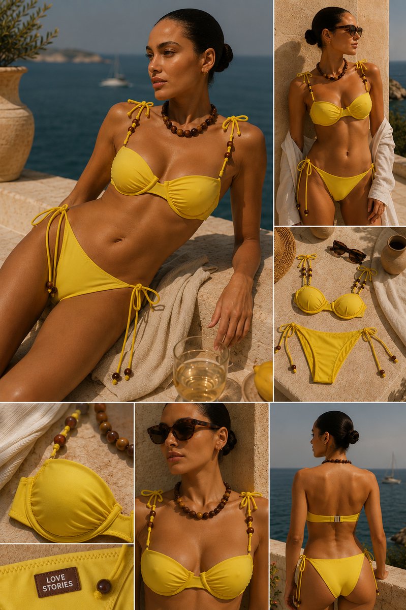 Love Stories Bikinitop met beugel - GLOW YELLOW 75-90 B-Cup geel