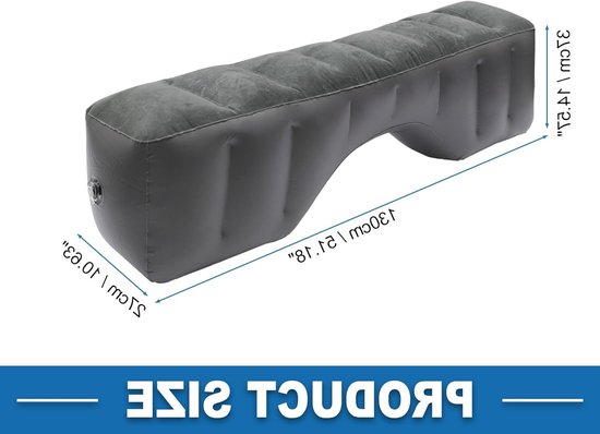 Comfortabele Auto Slaapmat voor Achterbank - Ideaal voor Naps, Reizen en Kamperen - Grijs Kleur — afbeelding 4