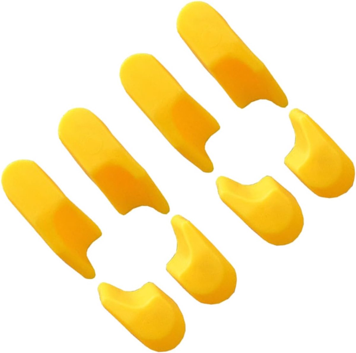 Rubberen Voetjes - Tafelpotenhoezen - Vloer Beschermen - Antislip Ontwerp - 8 Stuks - Geel