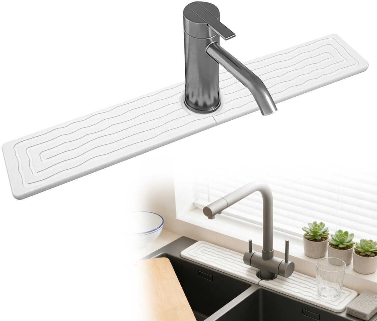 Dailygoods - Stone Faucet Mat - Sneldrogende Afdruipmat voor Keuken en Badkamer