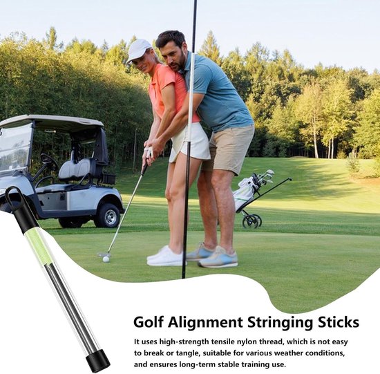 Golf Oefenstokken - Swing Trainer - Golfhouding Verbeteren - Visuele Richting Hulp - 25.5 cm - Niet gespecificeerd van GOLF — afbeelding 3