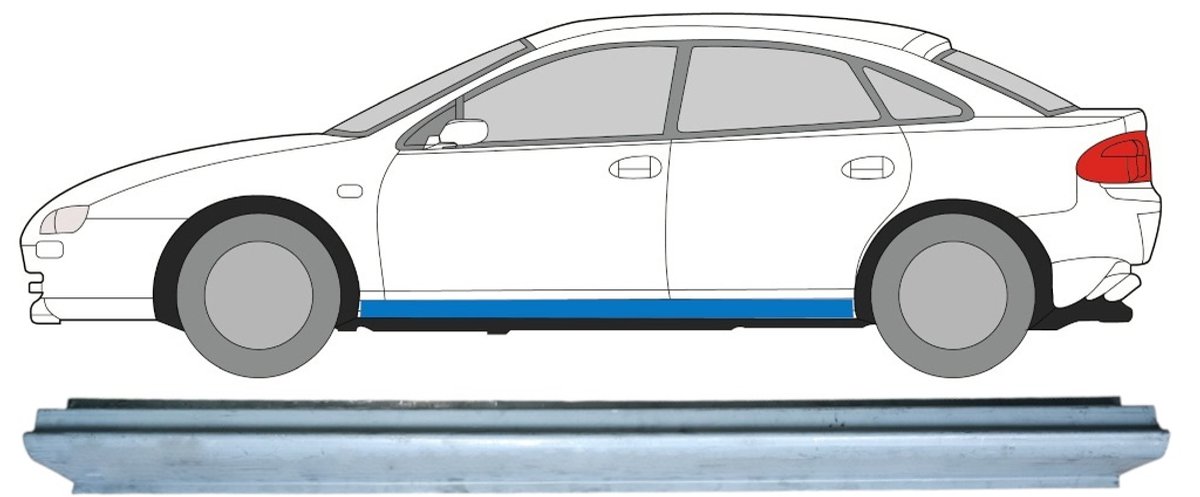 Reparatie dorpel voor Mazda 323 BH 1994-1998 / Links