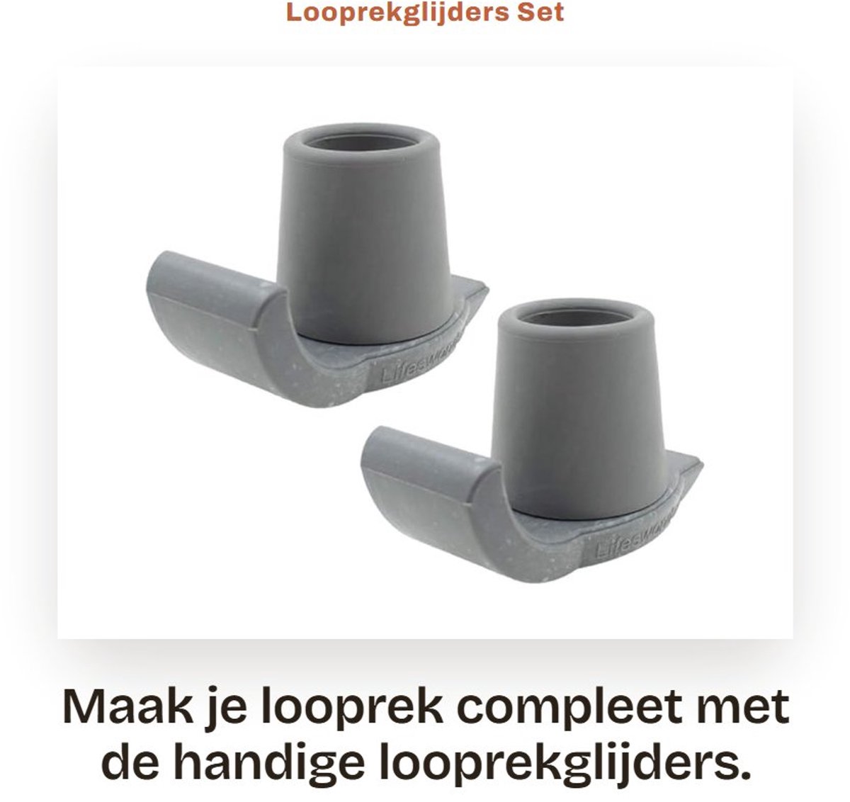 Dailygoods- Looprekglijders Set van Twee - Inclusief 25mm Rubber Huls - Geschikt voor Looprekken - Vermindert Slijtage - Eenvoudig te Bevestigen - Verhoogt Mobiliteit - Looprek