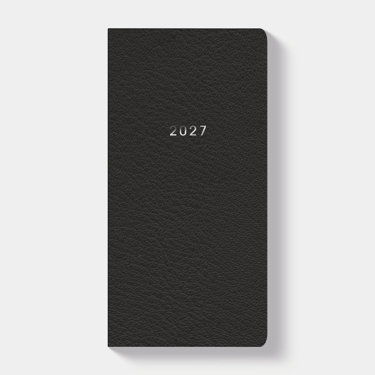 Hobbit - Zakenagenda 2027 - Pocket Agenda (7 x 14 cm) - 1 week over 2 pagina's - Flexibele Kaft - Zwart Lederlook