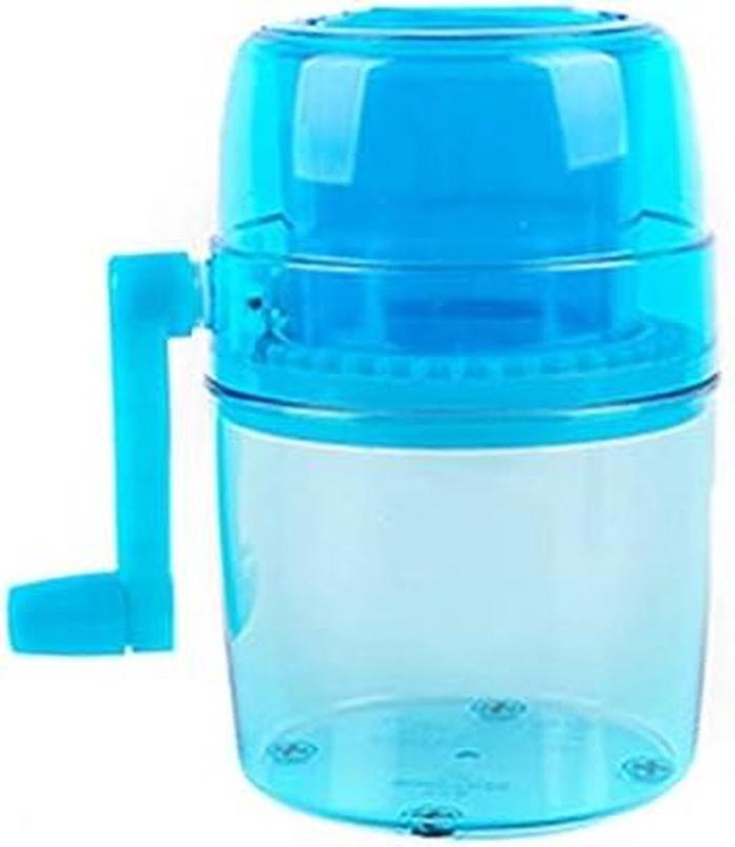 IJsbreker Handmatig - IJsmolen - Drankjes Maken - Dubbele Roestvrijstalen Bladen - 1L Capaciteit - Blauw