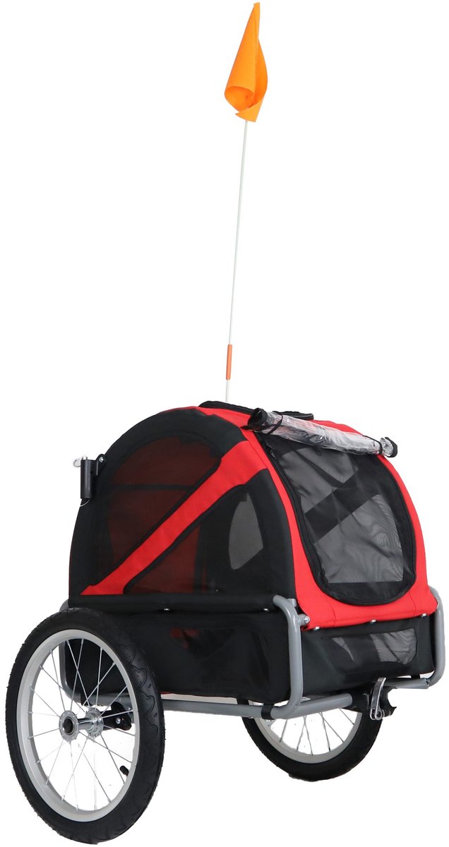 Doggyride fietskar Mini20 trailer rood Cabine only