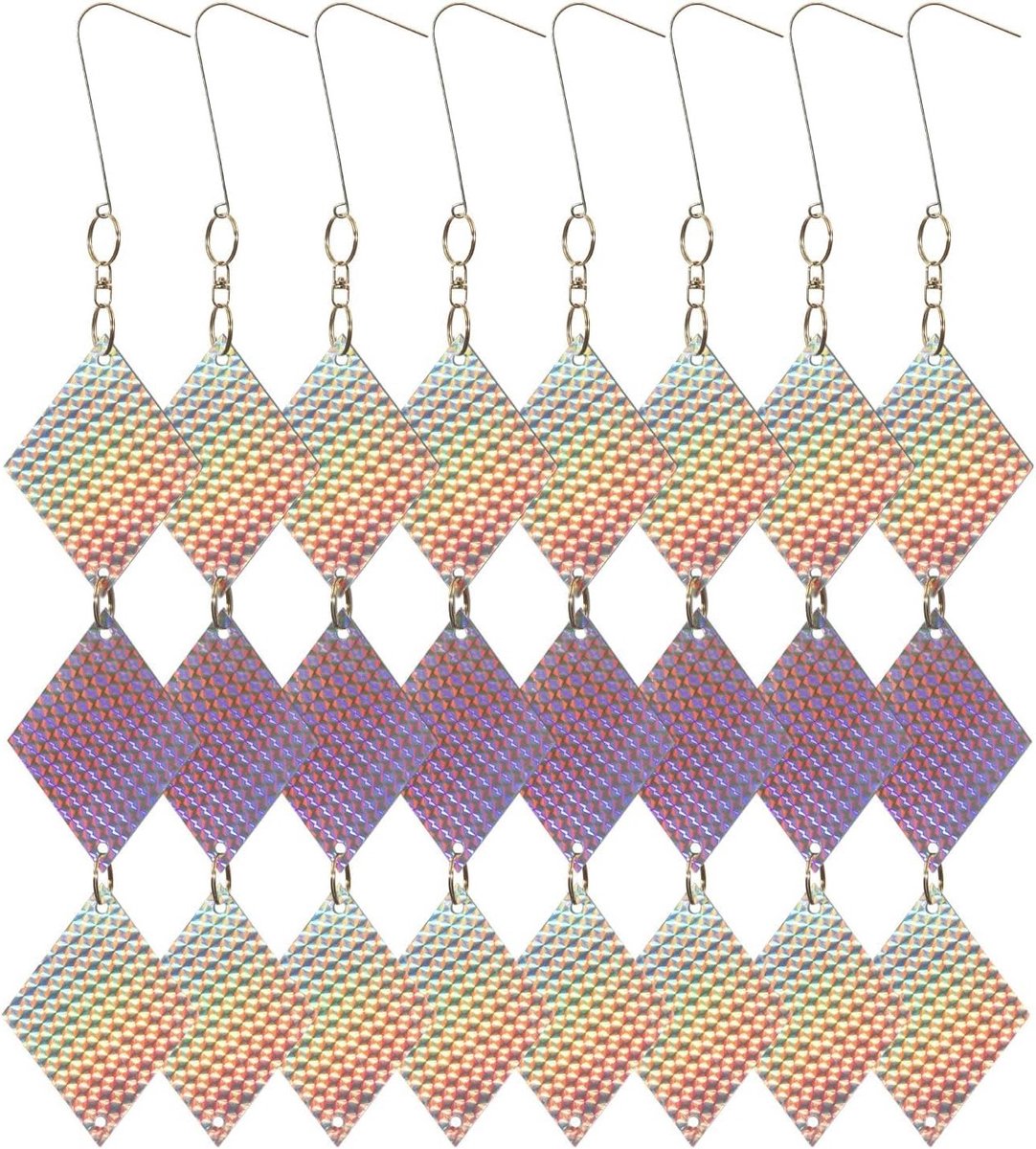 Reflecterende Vogelafschrikker, Holografische Bescherming tegen Duiven en Ganzen, 24 Stuks, Effectieve Dierenbestrijding, Buitengebruik, Tuinaccessoires
