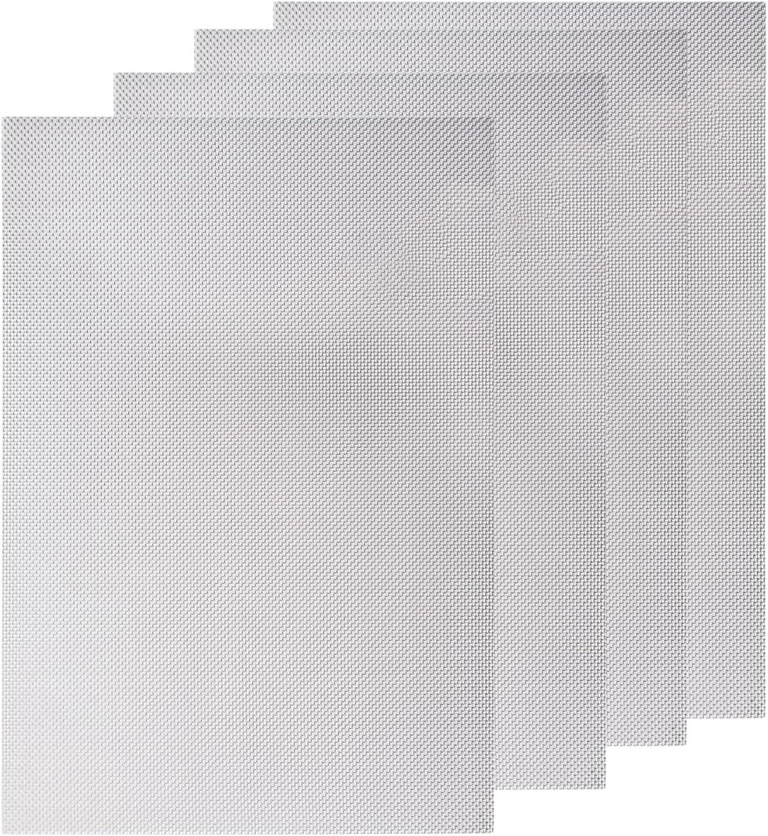 Fijne Roestvrijstalen Gaas 30 x 21 cm, 20 Mesh voor Ventilatie, Filteren en Insectenbescherming