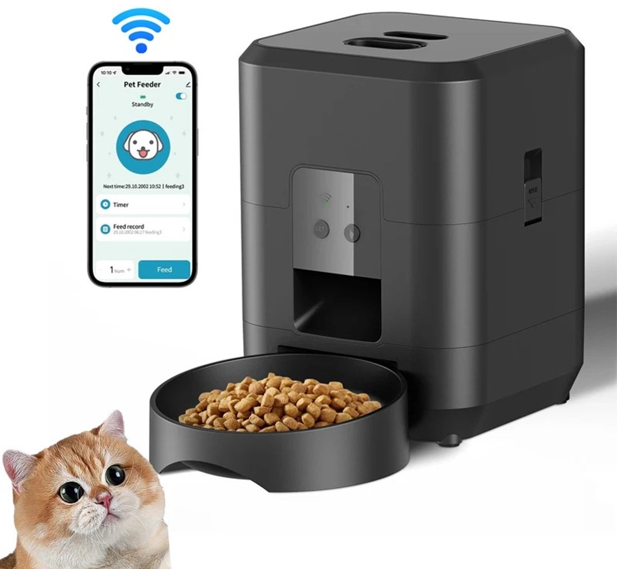 Golaro Voerautomaat - Automatische Voerbak - Automatische voerdispenser - Voerautomaat voor huisdieren - Katten en honden