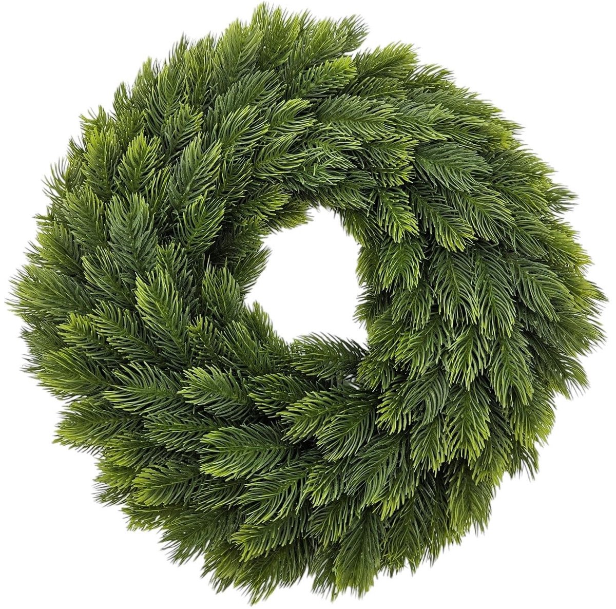 Dailygoods - Kunstmatige Adventskrans Ø 40 cm - Groene Decoratieve Krans