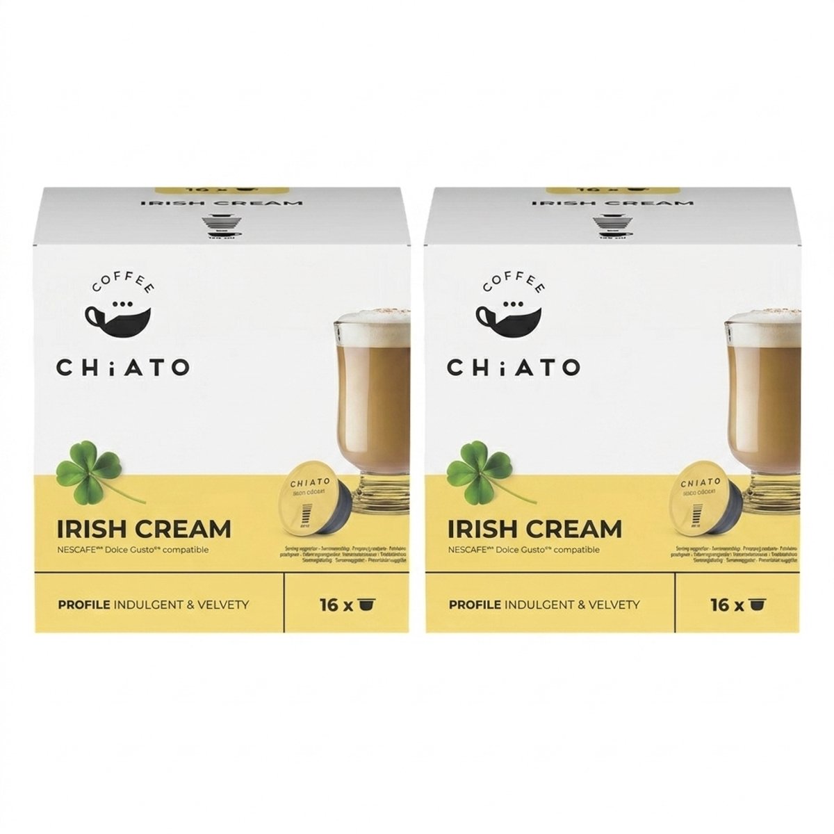 Koffiecapsules compatibel met NESCAFÉ® Dolce Gusto® CHiATO Irish Cream, 16 st.