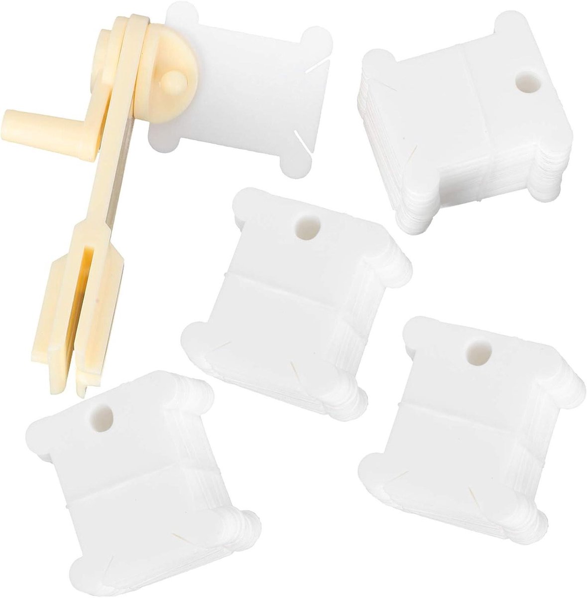 Garenwikkelset - Draden Organizer - Borduurgaren Opslag - Handbediend - 120 Stuks - Wit