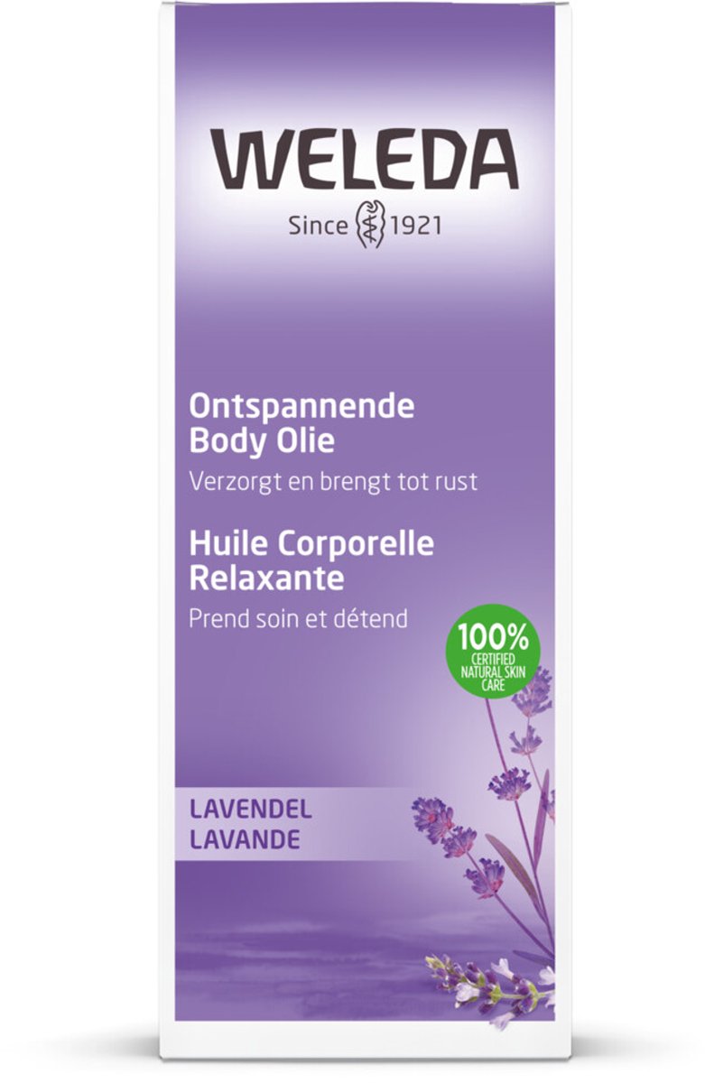 Bol.com WELEDA Lavendel Ontspannende Body Olie - Lavendel - Voedt De Huid & Verwarmt - Verzorgt & Brengt Tot Rust - Bevordert Na... aanbieding